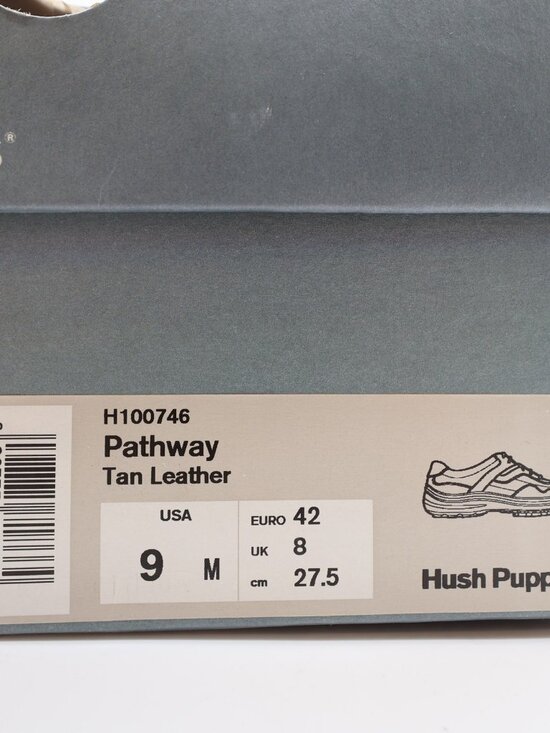 Hush Puppies Pathway Oxford 9 Tan Leather Comfort Vintage Y2K NOS main image 12